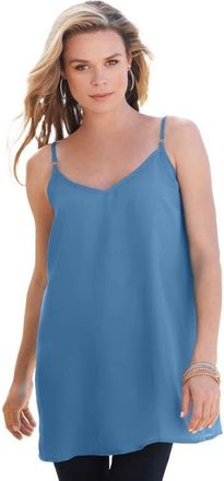 Roaman's V Neck Cami in Dusty Indigo at Nordstrom, Size 18