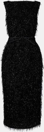 Erdem Abito midi in Lurex fil coupé