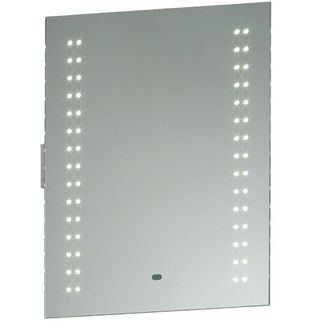 Loops IP44 LED Bathroom Mirror 60cm x 50cm Vanity Light Shaver Socket & Motion Switch | Size: 60 cm x 50 cm