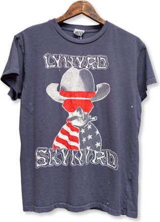 MadeWorn Unisex Lynard Skynard Sweet Home Tee In Navy Bandana