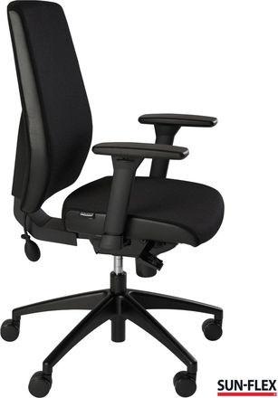 SUNFLEX Officechair Hb Silla De Oficina Negro &Oacute;nix Ergon&oacute;mica