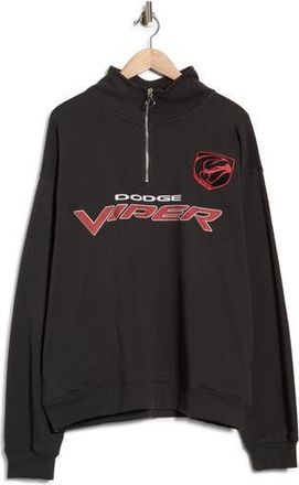 Goodie Two Sleeves Dodge Viper Half Zip Sweatshirt in Grey at Nordstrom Rack, Size Xx-Large