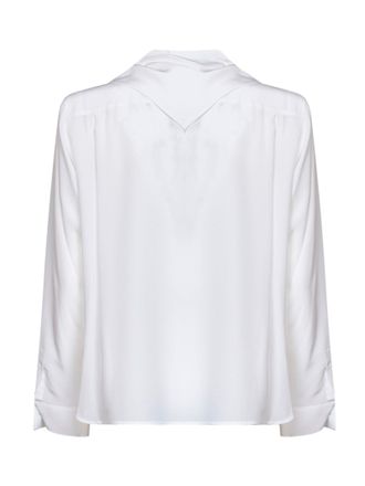 Max Mara Cr&ecirc;pe De Chine Silk Shirt - White