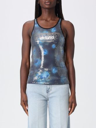 Diesel Top T-Unky Diesel con paillettes e logo