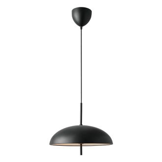Nordlux Premium Indoor Pendant Light Black Metal E27 Diffused - Mains Powered, IP20