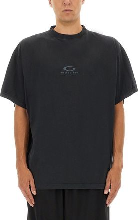Balenciaga Loop Sports Icon T-Shirt With Logo-Uomo