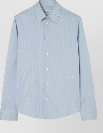 Burberry striped slim-fit shirt