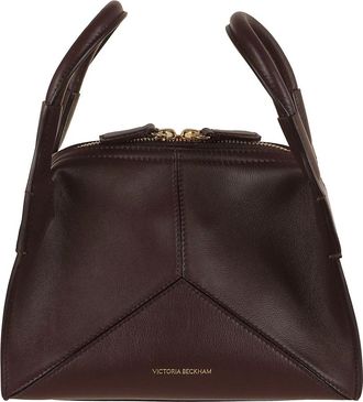 Victoria Beckham Pli&eacute; Mini Bag - Dames - Handtassen - Bruin - ONE Size - Leer - Tassen