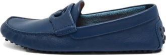 Gucci Mocassini GG in pelle - Blu