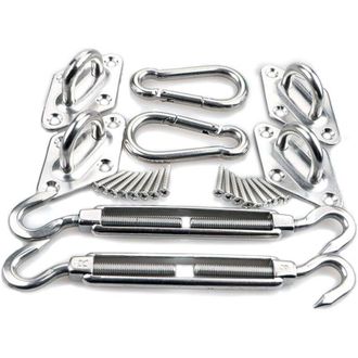 OEM Kit De Montaje Para Toldos (8 Mm) - Kit De Montaje De Acero Inoxidable 304 Para Toldos, Toldos Triangulares Y Toldos Cuadrados -crezuo