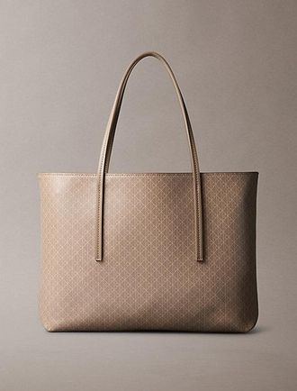 Calvin Klein Bolso Tote Peque&ntilde;o Con Emblema Revestido