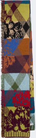 Dries Van Noten Jacquard wool-blend scarf