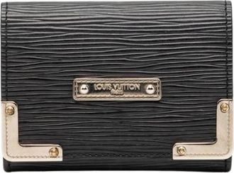 Louis Vuitton Pre-owned Wallets, female, Black, Size: ONE SIZE Pre-owned Card Case