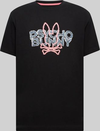 Psycho Bunny Mens Big And Tall Herman Graphic Tee 001 BLACK / 2XLT