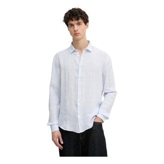 Trussardi Heren, Overhemden, Blauw, Maat: 2XL Linnen