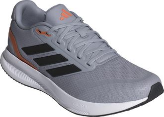 adidas Run Falcon 5 Running Shoe in Silver/Core Black/Orange at Nordstrom Rack, Size 13
