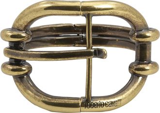 Roberto Cavalli Ladies Antique Gold Tone Buckle Bracelet, Size Medium