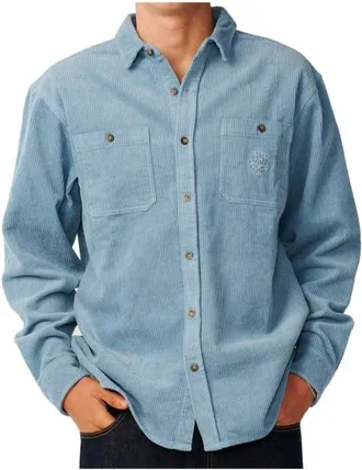 Rip Curl Premium Surf Cord L/S Shirt Hemd f&uuml;r Herren | t&uuml;rkis
