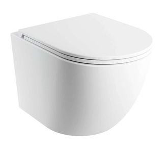 Omnires Omnires Ottawa Comfort - Inodoro Suspendido Con Asiento Softclose, Rimless, Blanco Mate Ottawaspmwbm