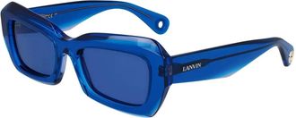 Lanvin Occhiali da sole geometrici - Blu