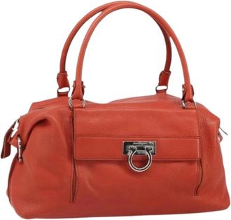 Ferragamo Pre-owned Handbags, female, Red, Size: ONE SIZE Pre-owned Handbag