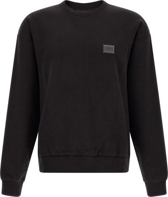 Dolce & Gabbana Black Crew Neck Sweatshirt