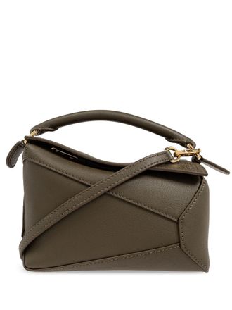 Loewe Borsa tote Puzzle mini - Verde