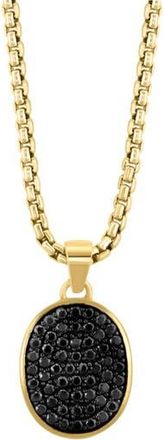 Effy Pav&eacute; Black Spinel Pendant Necklace at Nordstrom Rack, Size 24