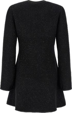 Self Portrait Womens Black Cotton Short Dress