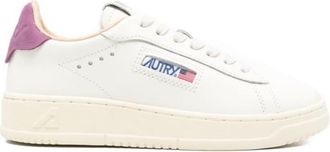 Autry Purple Low Leather Sneakers