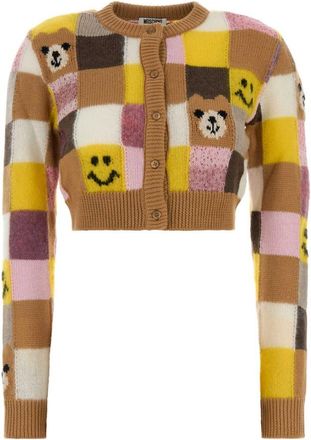 Moschino Multicolour Graphic Print Cardigan