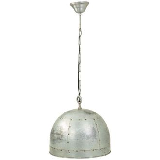 Wanderlust Deco L&aacute;mpara De Techo De Metal Plateada 41x41x36