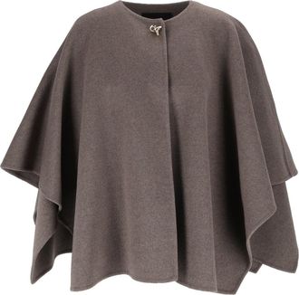 Fabiana Filippi Falcon Draped Wool-Cashmere Blend Cape