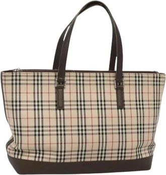 Burberry Pre-owned Tote Bags, female, Beige, Size: ONE SIZE Pre-owned Tote Bag