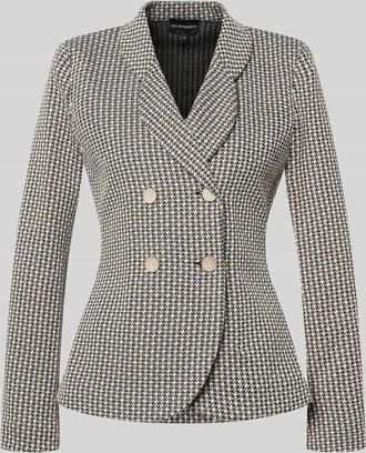 Emporio Armani Slim Fit Blazer mit Reverskragen in Beige, Gr&ouml;&szlig;e 36