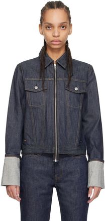Helmut Lang Indigo Cuffed Denim Jacket