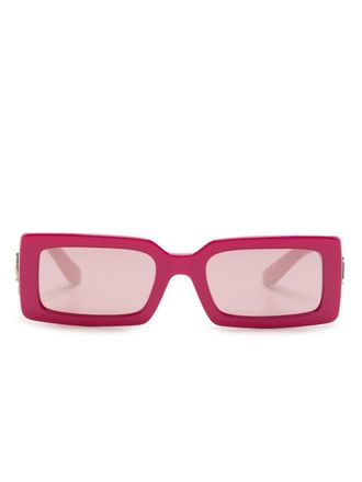 Dolce & Gabbana Eyewear Zonnebril met rechthoekig montuur - Roze