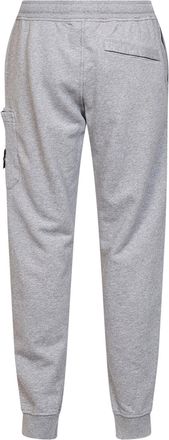 Stone Island Mens Joggers Grey M&eacute;lange Organic Cotton Trousers