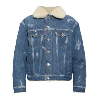 Dsquared2 Giacca di jeans stile vintage - - Jackets - Uomo - Blu - L