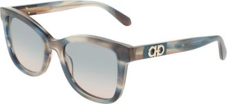 Ferragamo Square Ladies Sunglasses SF2108S 314 54