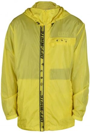 Off-white Logo Windbreaker - Heren - Zomerjassen - Geel - L - Polyester - Jassen