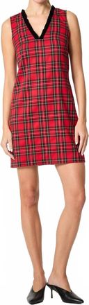 Trina Turk Revah Tartan Mini Dress In Can-Can Check