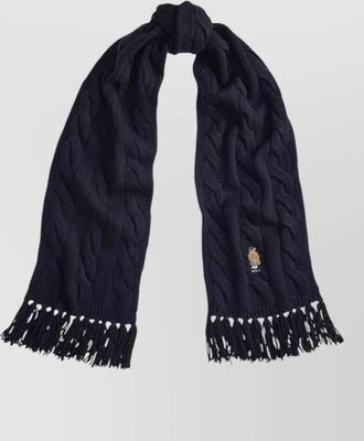 Polo Ralph Lauren cable-knit wool scarf