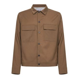 D4.0 Light Jackets, male, Brown, Size: 2XL Shirt Jacket