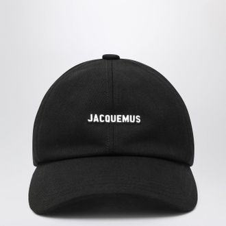 Jacquemus Schwarze Baseballkappe mit Logo