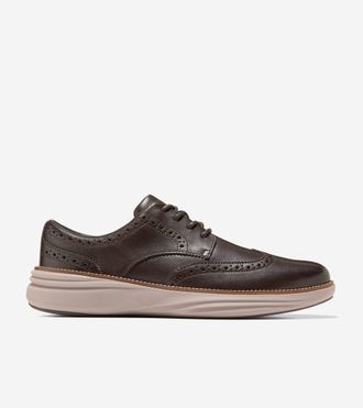 Cole Haan Mens &Oslash;riginal Grand Horizon Wingtip Oxfords - Brown Size 10.5