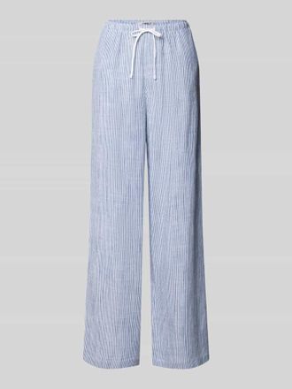 Only Loose Fit Weite Hose aus Viskose-Leinen-Mix Modell SIESTA in Bleu, Gr&ouml;&szlig;e XL