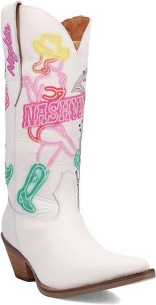 Dingo Nashville Nights Western Boot in White at Nordstrom, Size 6.5