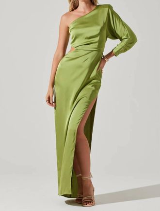 Astr Amari Dress In Green