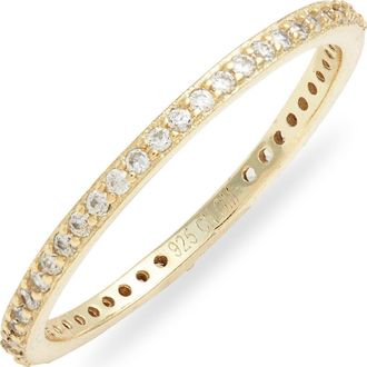 The M Jewelers NY The M Essential Pav&eacute; Band in Gold at Nordstrom, Size 7